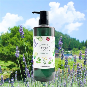【ウェブ限定】池田さんの石けん 夏の贅沢ハーブソープ 610mL（ポンプタイプ）