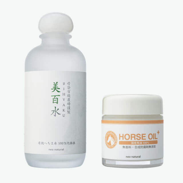 美百水+馬油クリーム